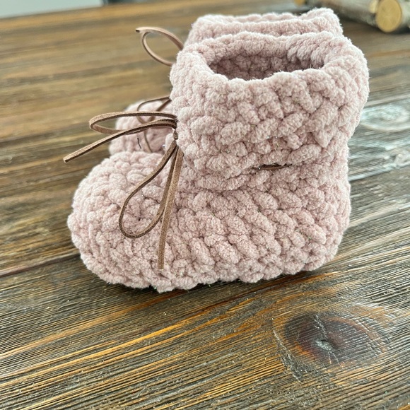 Plush Blush Baby Booties - Picture 3 of 3